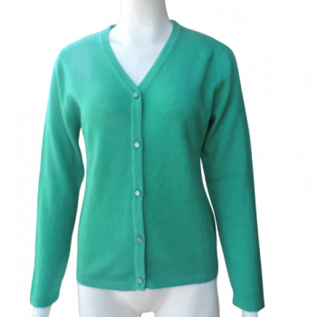 Damen V-Ausschnitt Pashmina Jacke türkis -HWPC003